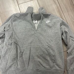 Nike Heather Gray Zip-Up Jacket